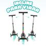 Imagem de Patinete infantil 3 rodas com luzes led dobrável e ajustável menino menina