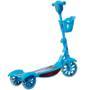 Imagem de Patinete Infantil 3 Rodas Gel Musical Cesta Luzes Masculino Menino Azul Importway BW-010-AZ