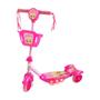 Imagem de Patinete Infantil 3 Rodas Rosa Com Som E Luz - Dm Toys