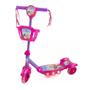 Imagem de Patinete Infantil 3 Rodas Rosa Menina Com Som Princesa - Dm Toys