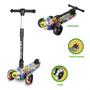 Imagem de Patinete Infantil 3 Rodas Scooter Regulável Com Luz E Freio