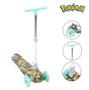 Imagem de Patinete Infantil Anime Pokemon Cor Verde 3 Rodas com Leds