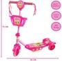 Imagem de Patinete Infantil Com Cesta Rosa DMR5027 - Dm Toys
