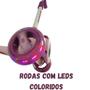 Imagem de Patinete Infantil Dobrável Com Led 3 Rodas Até 50Kg 717Yr