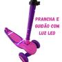 Imagem de Patinete Infantil dobrável com Led 3 rodas até 50Kg Dream Light Rosa