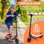 Imagem de Patinete Infantil Elétrico 2 Rodas Com Luzes Led Bluetooth Integrado Kids Portátil Cor Laranja Brinovar