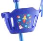 Imagem de Patinete Infantil Musical com Cesta ROCKET Luz de Led e 3 Rodas Azul Brink