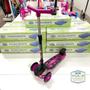 Imagem de Patinete Infantil Power Rosa 3 Rodas Ajustável 40kg DM Toys