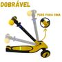 Imagem de Patinete Infantil Scooter Dobrável Led 3 Rodas Scooter Até