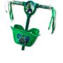 Imagem de Patinete Infantil Scooter Hulk Verde Musical Cesta Luzes 3 Rodas