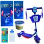 Imagem de Patinete Infantil Stitch Kit Toalha Garrafa Slime Divertida