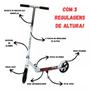 Imagem de Patinete Juvenil Scooter 2 Rodas Dobravel Ate 100 Kg Branco