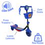 Imagem de Patinete Musical Com Luzes Led E Cestinha Azul Heróis - Zippy Toys