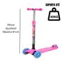 Imagem de Patinete New Plus Rosa Até 40kg Altura Ajustavel Dm Toys