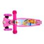 Imagem de Patinete Piquenique das Princesas Radical 3 Rodas Infantil com Luz Led DM Toys DMR6864 Rosa