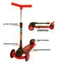 Imagem de Patinete Radical Power Vermelho de 3 Rodas Dm Toys DMR 5551