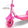 Imagem de Patinete Rosa Infantil 03 Rodas com Som e Luz + Cestinha