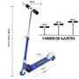 Imagem de Patinete Scooter Infantil Azul de Alumínio - Dm Toys