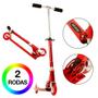 Imagem de Patinete Scooter Infantil Vermelho de Alumínio - Dm Toys