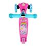 Imagem de Patinete Unicórnio Radical Trinete 3 Rodas Infantil com Luzes Led DM Toys DMR6865 Rosa