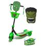 Imagem de Patinete Verde Com Mascara de Herói Hulk Forte