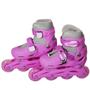 Imagem de Patins 4 Rodas Ajustável Importway Roller Inline TAM 39/42 Infantil E Adulto Rosa