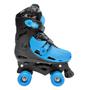 Imagem de Patins 4 Rodas Clássico Azul E Preto Menino Roller Skate Ajustável - Dm Toys