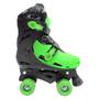 Imagem de Patins 4 Rodas Clássico Verde E Preto Menino Roller Skate - Dm Toys