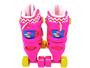 Imagem de Patins 4 Rodas Infantil Unitoys Quad Rosa - com Acessórios