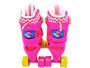 Imagem de Patins 4 Rodas Infantil Unitoys Quad Rosa - com Acessórios