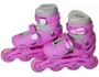 Imagem de Patins 4 Rodas Inline Rosa Tam G BW018RG Importway