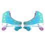 Imagem de Patins 4 Rodas Quad Infantil Adulto Clássico Azul E Rosa Roller Skate Ajustável Fênix Brinquedos Criança