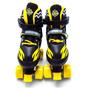 Imagem de Patins 4 Rodas Quad Infantil Ajustável + Kit Proteção Preto