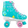 Imagem de Patins 4 Rodas Retrô Azul Menina 36-40 Quad Roller Skate Juvenil Feminino - Unitoys