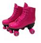 Imagem de Patins 4 Rodas Retrô Pink Glitter 31 ao 34 Roller Skate