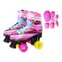 Imagem de Patins 4 Rodas Roller Clássico Rosa c/ Kit 32/33 BW021R Importway 