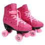 Imagem de Patins 4 Rodas Roller Estilo New  Rosa 36 Dm Toys