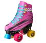 Imagem de Patins Adulto Feminino Roller 4 Rodas Luna Rosa