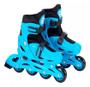 Imagem de Patins Ajustável Azul C/ Kit Proteção  30-33 / 34-37 / 38-41