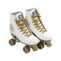 Imagem de Patins Bel Quad Retro Top Branco Dourado Tam. 35 (P55) 