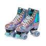 Imagem de Patins Feminino Sereia Quatro Rodas Quad Bota N 35-38 Fenix