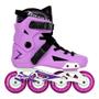 Imagem de Patins Freestyle Traxart Revolt Lilas com Base Branca - 80mm ABEC-9