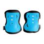 Imagem de Patins Infantil Azul C/ Acessórios Proteção Roller Ajustável Até 80kg