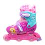 Imagem de Patins Infantil Clássico Ajustável Menina 31/34 - Dm Toys