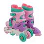 Imagem de Patins Infantil Feminino Triline E Inline 30-33 + Proteção