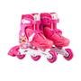 Imagem de Patins Infantil Inline 2 Em1 Princesas Tam 31-33 Rosa Multikids - BR1156