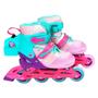 Imagem de Patins Infantil Inline Ajustável com Led e Fumaça Unitoys 34-37  Radikale Play Smoke 1803M