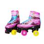 Imagem de Patins infantil meninas 4 rodas roller classico rosa tamanho 36/37