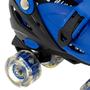Imagem de Patins Infantil Quad Roller 4 Rodas Azul Ajustável Com Luz