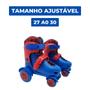 Imagem de Patins infantil roller ajustável azul menino dm toys
